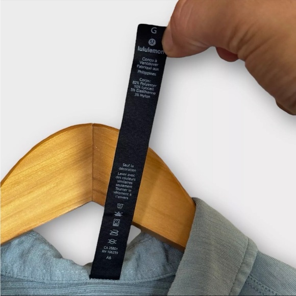 Lululemon Evolution Polo Shirt Mens Size L Blue Performance Wicking - Picture 6 of 11